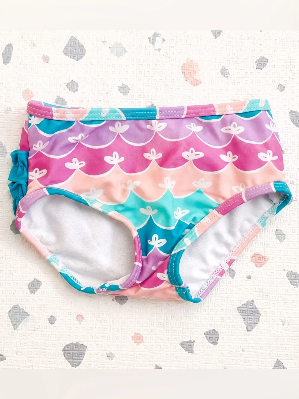 Ruffle Butts Mermaid Butterly Tankini Baby Bottoms - 12-18 Months